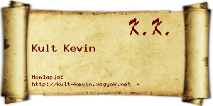 Kult Kevin névjegykártya